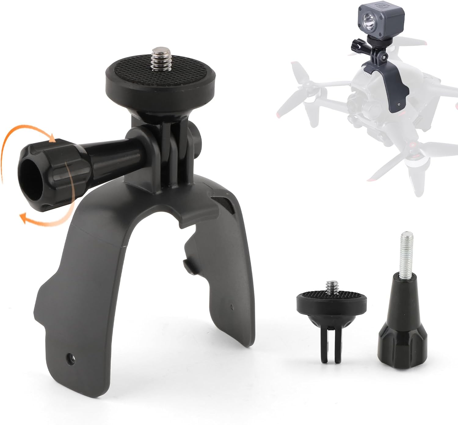 Extension Bracket Mount for DJI FPV Bracket Adapter Flight Lamp for Gopro Pocket 2 Light Clamp Holder Parts Drone Accessories