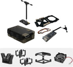 RunCam XF C-20T/C-20D FPV Gimbal Mount Kit with FPV Head Tracking Transmitter & RX,Cooling Fan, Antenna Mount-Compatible with DJI O3,O4,O4 PRO,Walksnail Avatar,Moonlight for RC Cars,Airplanes,Drones
