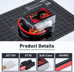 Zeee Premium Series 3S Lipo Battery 650mAh 11.1V 100C with XT30 Plug for FPV Racing Drone Quadcopter Helicopter Airplane RC Boat RC Car RC Models(2 Pack)