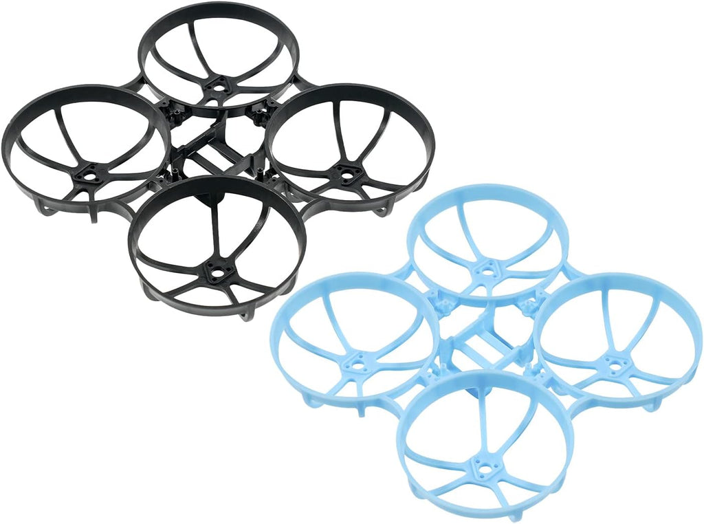 BETAFPV 2pcs Meteor75 Pro Brushless Whoop Frame | Triangle Bilateral Stretch Structure Motor Holder Hole | Larger Lipo Battery Slot for 45mm Propellers 550mAh 1S Lipo 0802SE 1102 Series Motors