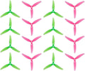 16pcs Fpv Drone Props Propeller: HQProp Ethix S3 Watermelon 5x3.1x3 Tri-Blade 5 Inch Props for 4S 6S FPV Freestyle Racing,8xCW 8xCCW