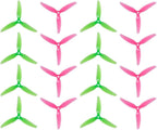 16pcs Fpv Drone Props Propeller: HQProp Ethix S3 Watermelon 5x3.1x3 Tri-Blade 5 Inch Props for 4S 6S FPV Freestyle Racing,8xCW 8xCCW