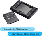 Black Pearl Diversity Monitor RC801 FPV Monitor with DVR 5.8Ghz 40CH 7inch FPV Screen Receiver Built in Battery with Sunshade Hood for RC Racing Drone DJI Phantom Airplane (SMA ANT)