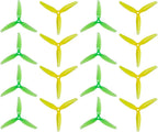 16pcs Fpv Drone Props Propeller: HQProp Ethix S4 Prop Lemon Lime 5x3.7x3 Tri-Blade 5 Inch Props for 4S 6S FPV Freestyle Racing,8xCW 8xCCW