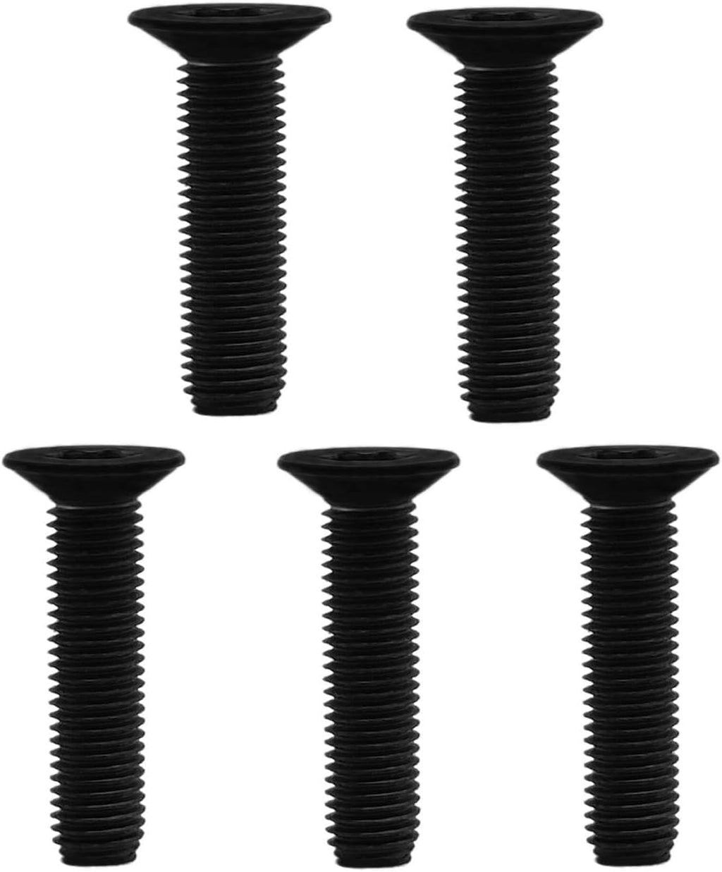 RISON Titanium Screws M3 X 10mm Titanium Torx Countersunk Screws 10Pcs Black Titanium Bolts ISO14581 Flat Torx Drive Titanium Screw GR2 Titanium Screws