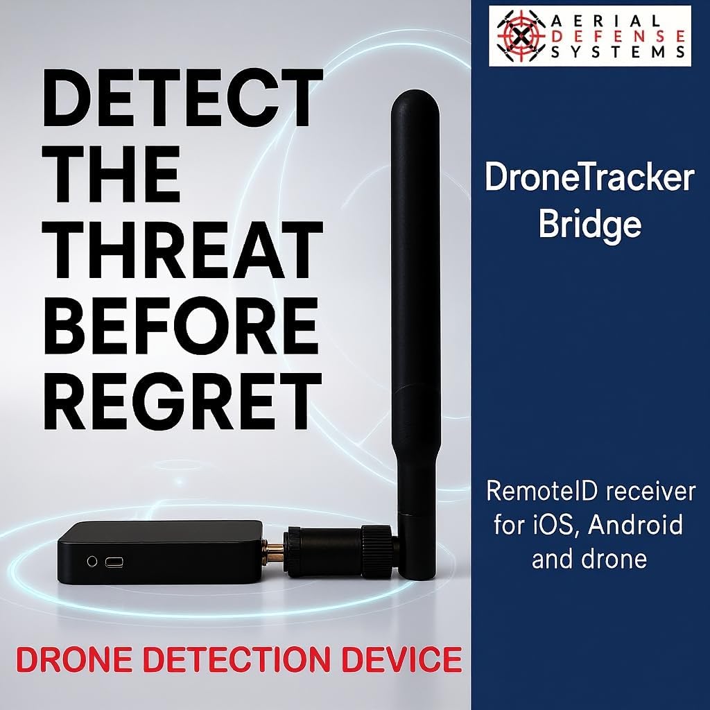 Police Drone Detection & Tracking Kit Handheld Drone Detection Kit- Compact Remote ID Receiver for iOS & Android
