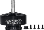 DYS 4pcs X2807 1300KV 1700KV FPV Brushless Motor,6S Drone Motor for 7,8Inch FPV Drone Frame Racing Quadcopter Motor Multirotor Drone Motors (X2807 1300KV 4PCS)