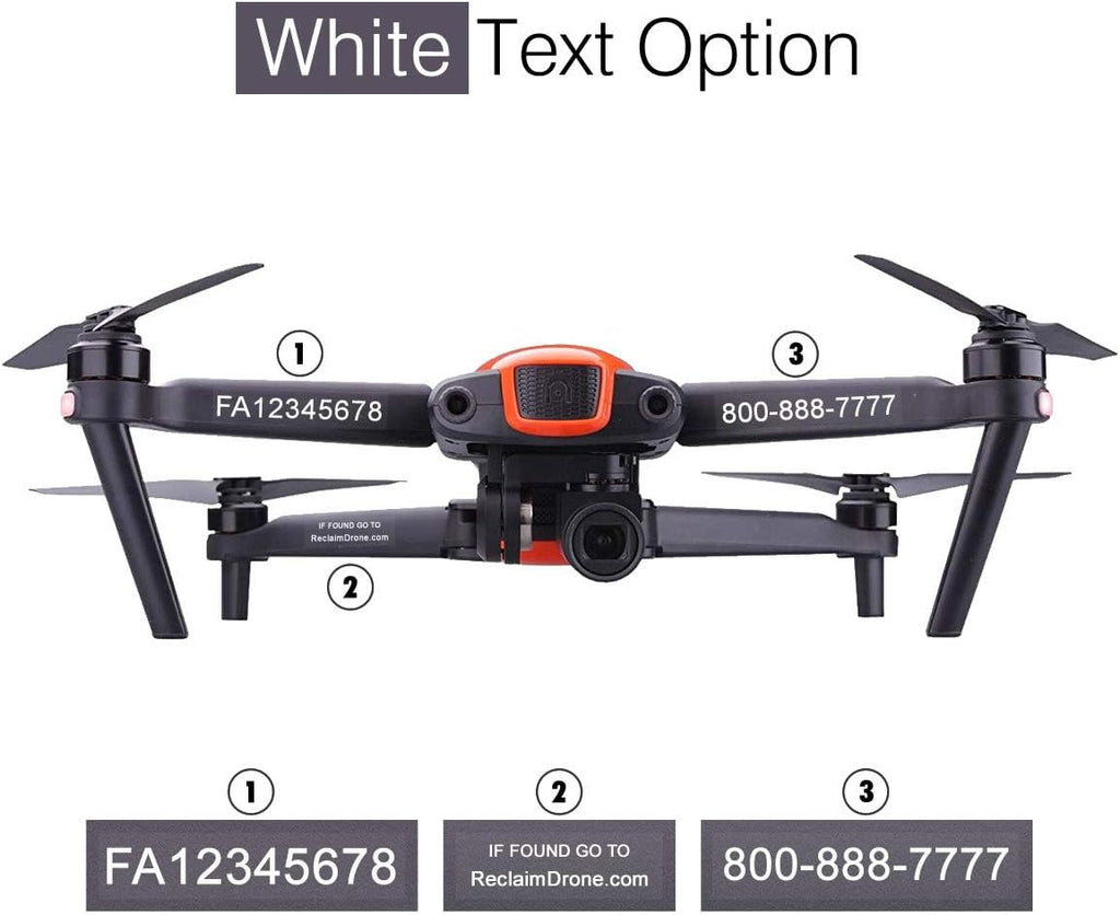 FAA Drone Identification Bundle - Labels (2 Sets of 3) + FAA UAS Registration ID Card for Hobbyist Pilots + Lanyard and ID Card Holder - for All EVO Drones