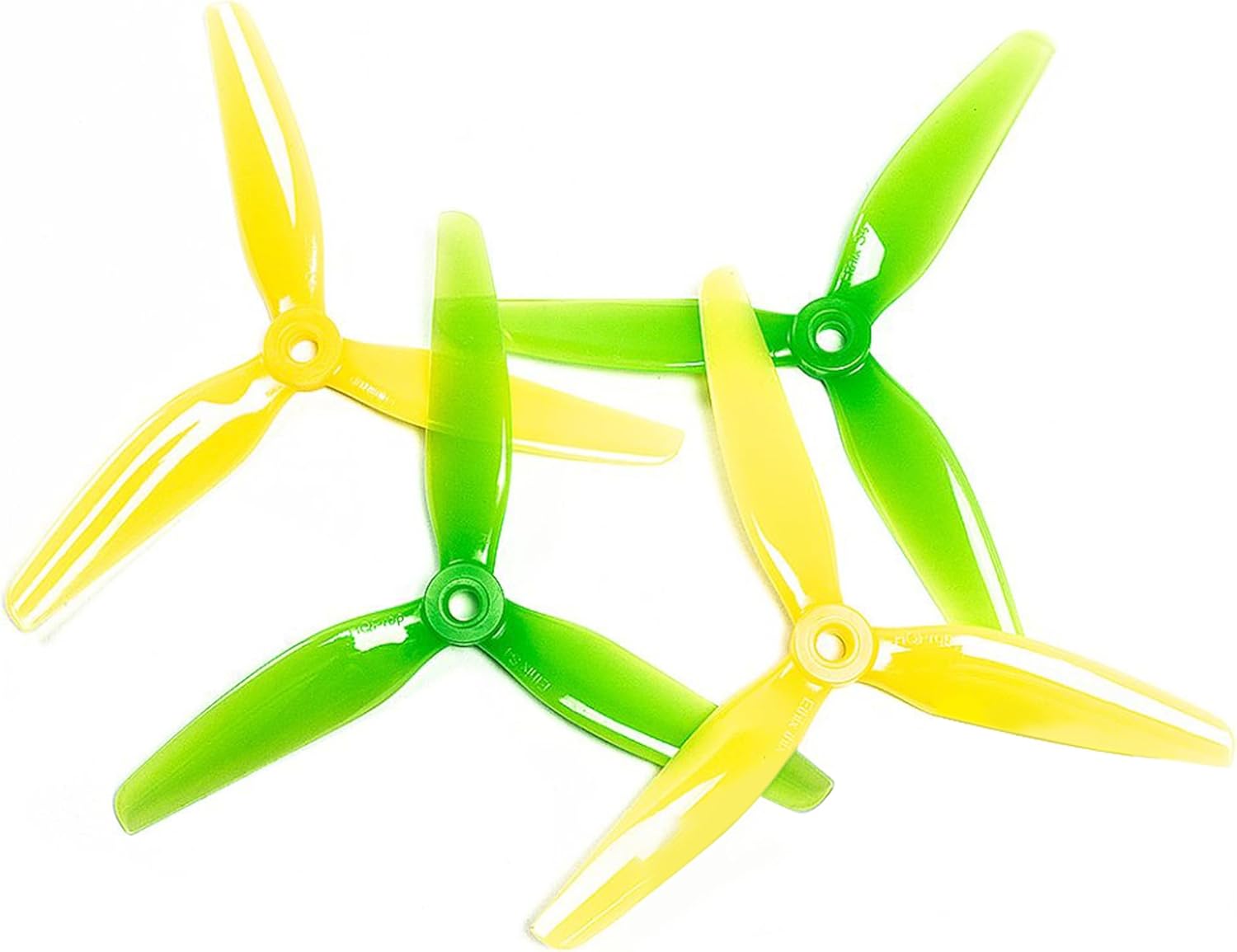 16pcs Fpv Drone Props Propeller: HQProp Ethix S4 Prop Lemon Lime 5x3.7x3 Tri-Blade 5 Inch Props for 4S 6S FPV Freestyle Racing,8xCW 8xCCW