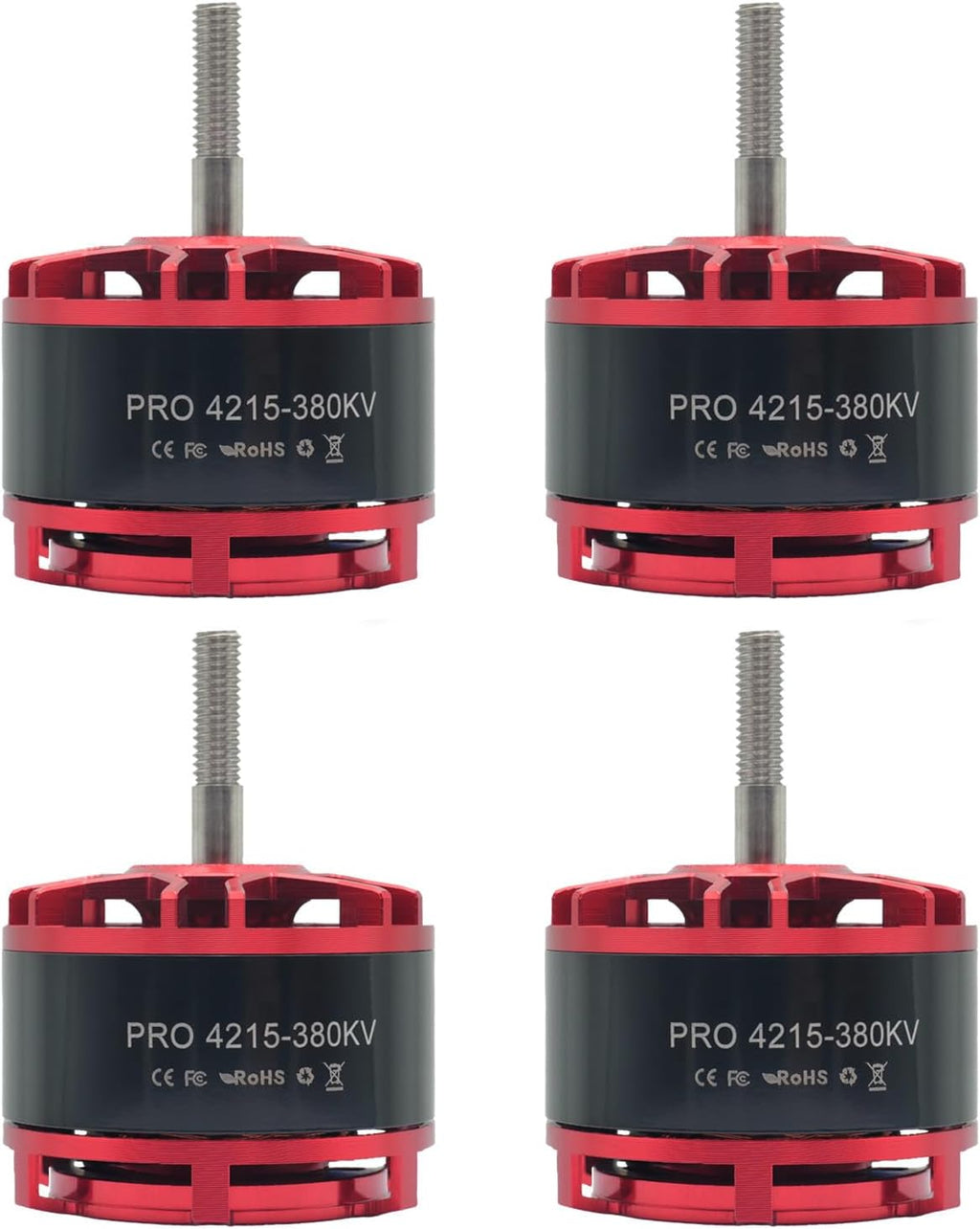 4PCS PRO 4215-380kv Brushless Motor 6-12s Quadcopter Motor for 13-15¡¯¡¯Propeller,FPV Multicopter Drone Replacement,Thrust 7.1KG(15.6 lbs) for Drone Long Range RC Plane,Airplane,Hexcopters,Octocopters