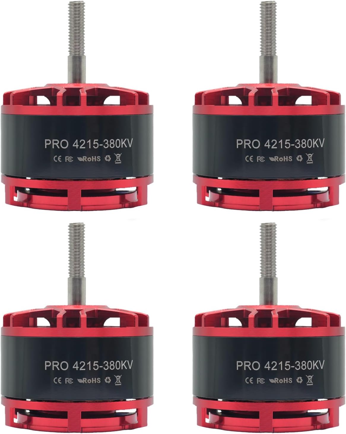 4PCS PRO 4215-380kv Brushless Motor 6-12s Quadcopter Motor for 13-15¡¯¡¯Propeller,FPV Multicopter Drone Replacement,Thrust 7.1KG(15.6 lbs) for Drone Long Range RC Plane,Airplane,Hexcopters,Octocopters