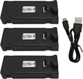 Fytoo 3PCS 3.7V 1000mAh Lipo Battery with 1PCS USB Charging Cable for E88 E88MAX E99 E99MAX BD101 P15PRO P8 A13 A15 K10MAX RC Drone Battery Aerial Photography Quadcopter