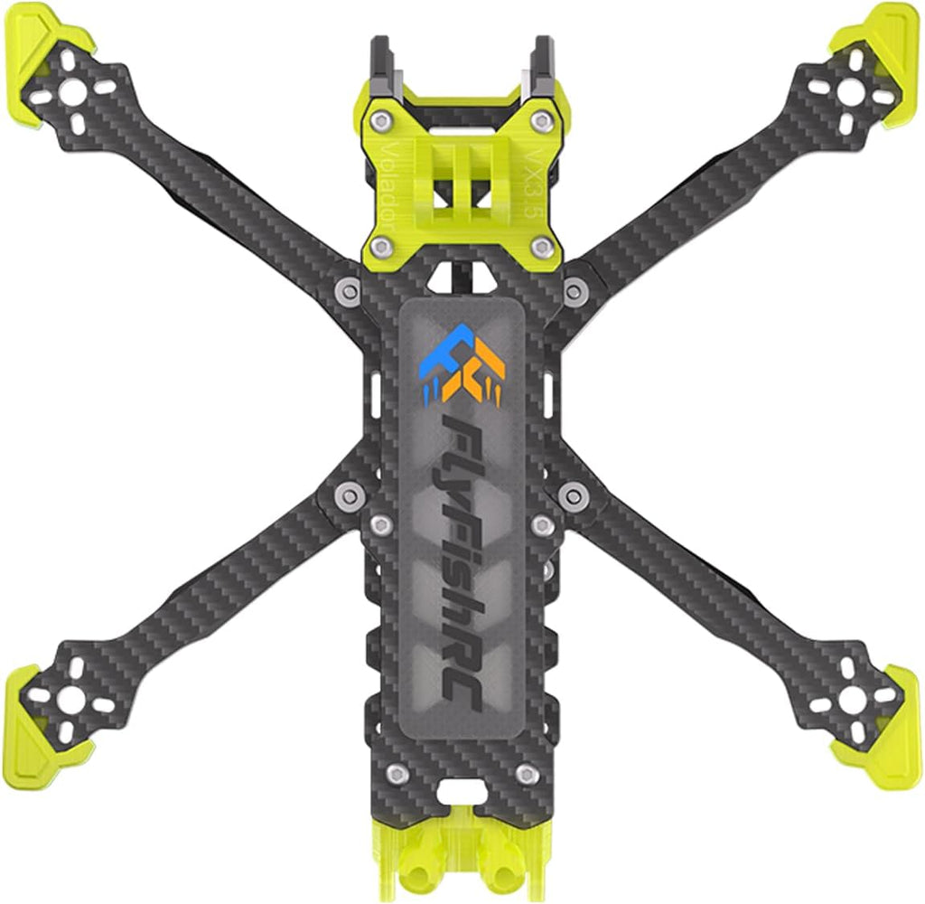 VOLADOR VX3.5 O4 Pro Air Unit RC FPV Racing Drone Quad T700 Carbon Fiber 3.5¡å HD quashed-X Quadcopter Frame Kit RC DIY Parts w/TPU Accessories Yellow