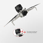 Action Camera Mount Holder, Drone Gimbal Extension Mount Bracket with 1/4 Screw Adapter for DJI Mini 4 Pro/Mini 3/Mini 3 Pro