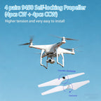 4 Pairs Replacement 9450 Self-Tightening £¨CW/CCW £© Propellers £¬ for DJI Phantom 2, 3 Professional, Advanced Series?,Low Noise Propeller, Replacement Parts for Drone Blades