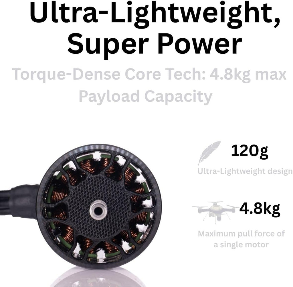Pro 3115-900kv Drone Brushless Motor 4-8s LiPo Kit Spare Part for 8,9,10,13inch Long Range FPV Freestyle Drones,FPV RC Quadcopter Drone Motor,1800W,4819g Thrust