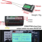 FS-i6X 10 Channels RC Transmitter and Receiver FS-iA10B 2.4GHz Fly AFHDS2A Sky Radio Control System for FPV Drone Quadrotor, Fixed Wing, RC Car and Boat (Mode 2 Left-Hand Throttle) Black