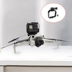 Action Camera Mount Holder, Drone Gimbal Extension Mount Bracket with 1/4 Screw Adapter for DJI Mini 4 Pro/Mini 3/Mini 3 Pro