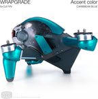 WRAPGRADE Skin Compatible with DJI FPV | Accent Color (Caribbean Blue)