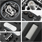 V16Max ELRS CNC Hall Gimbals Radio Transmitter, 16 Channels, 2.4G, Mode 2, for RC Drone (Black)