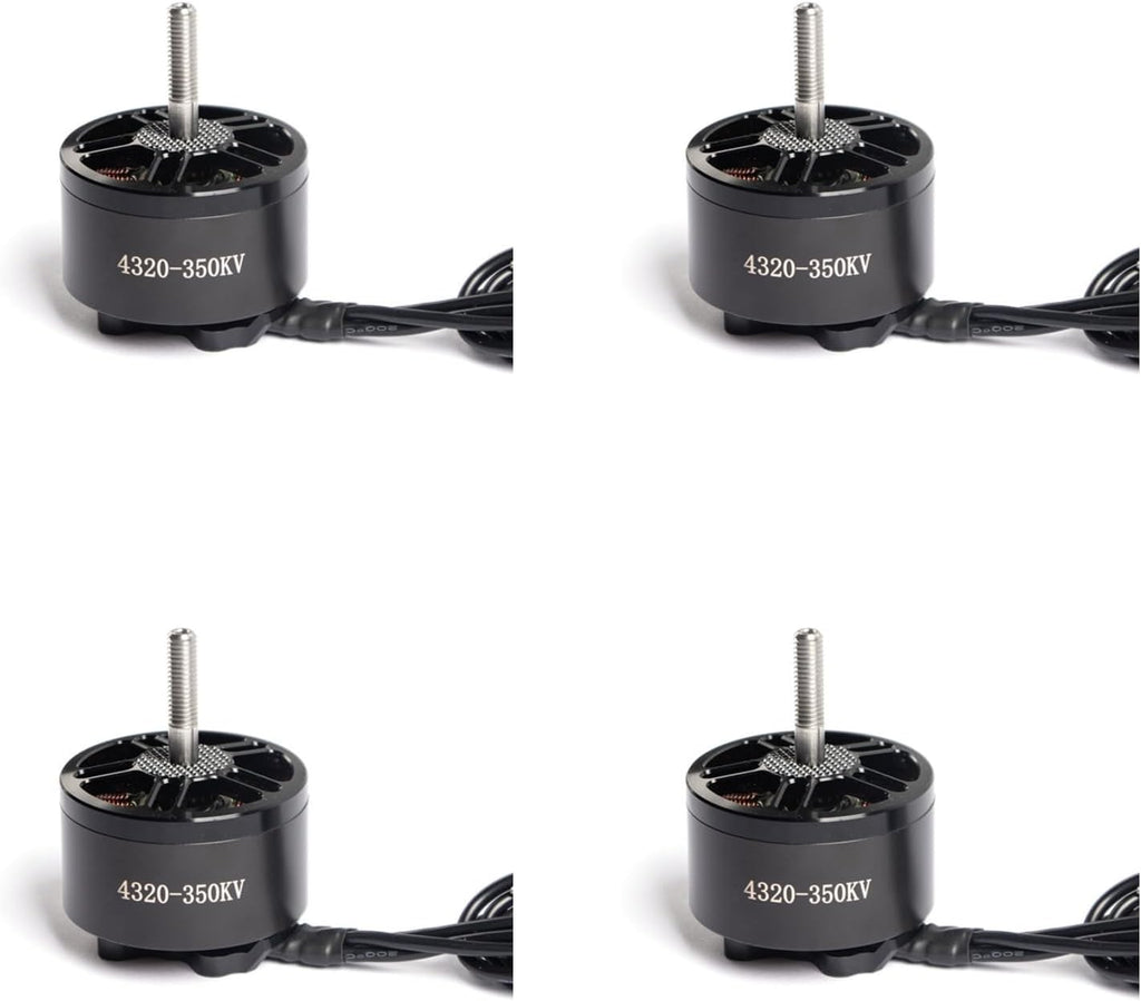 4320 350KV Brushless Motor for 13 Inch FPV Drone, CW Thread, High Torque Long Range Motor for Cinematic & Payload Drones, Compatible with 6S-12S, 19mm Mounting (4pcs)