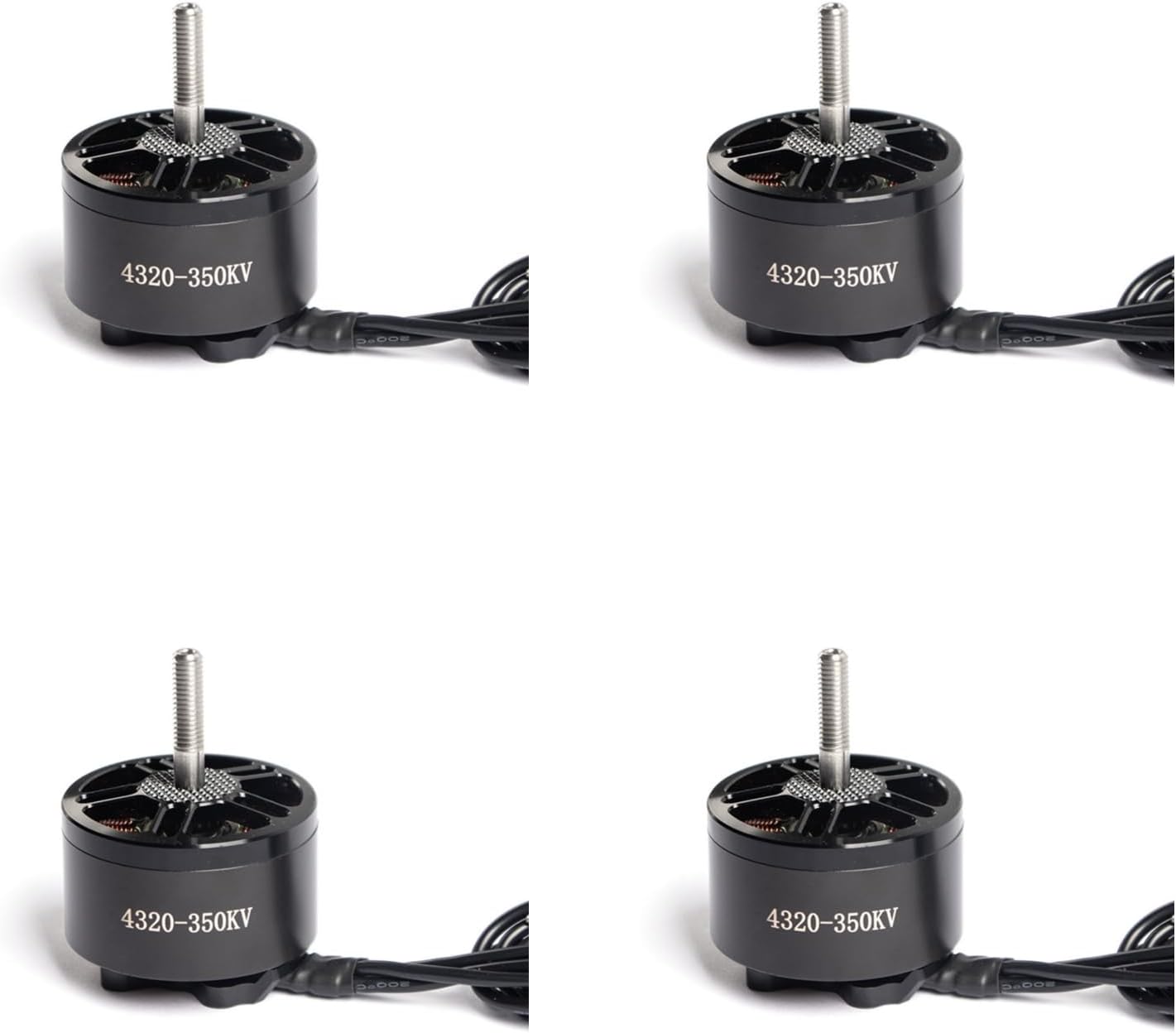 4320 350KV Brushless Motor for 13 Inch FPV Drone, CW Thread, High Torque Long Range Motor for Cinematic & Payload Drones, Compatible with 6S-12S, 19mm Mounting (4pcs)