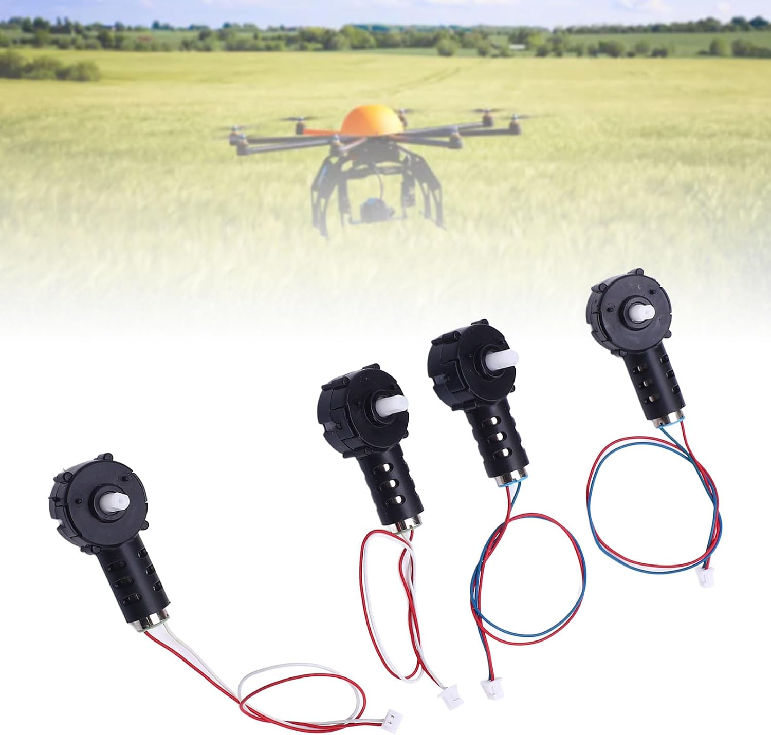 Keenso Drone Motor, Plastic Arm Components for E88 E99 RC Drones, Easy Installation, Durable Design for Quick Repairs and Quiet Performance