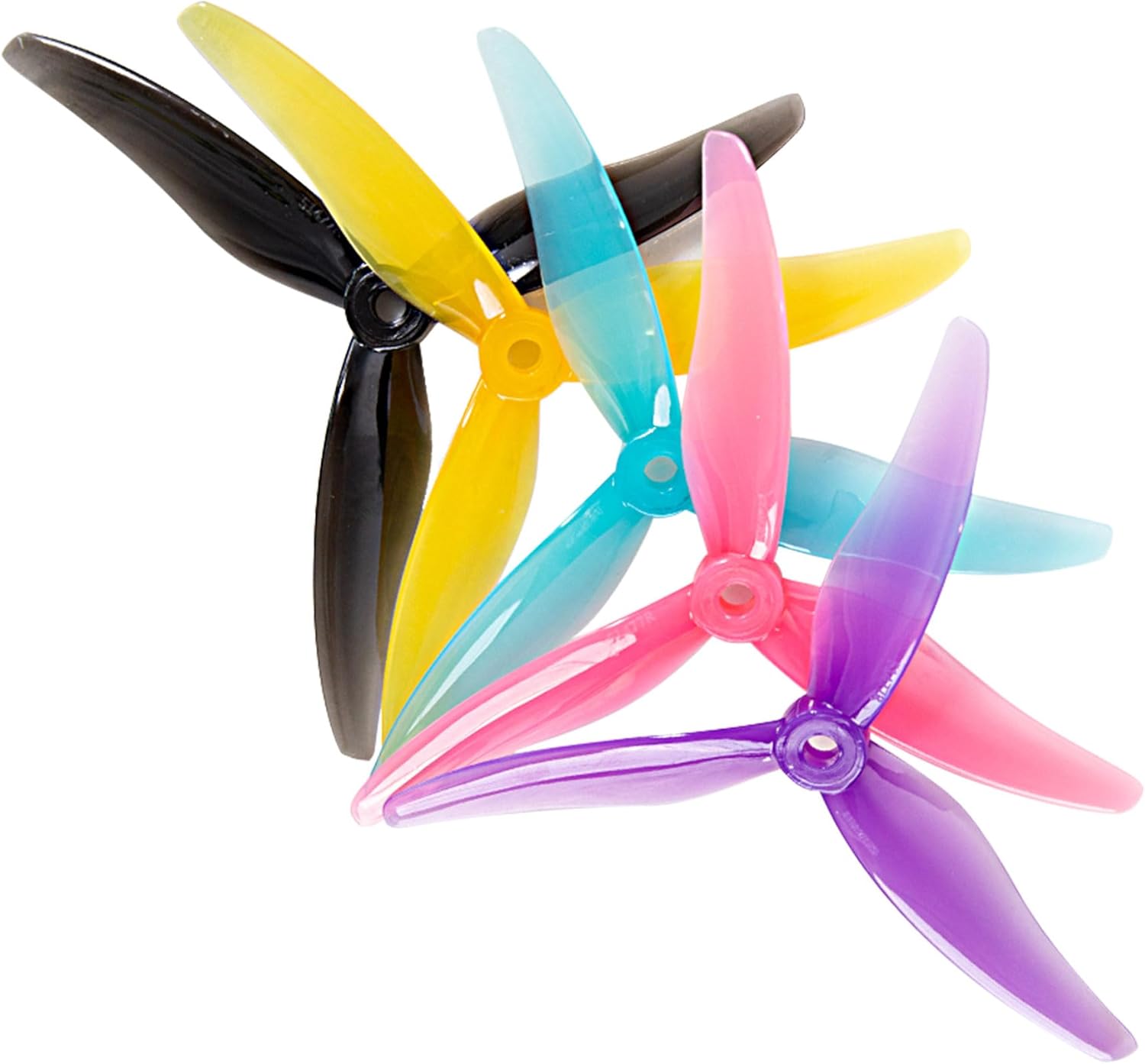 20pcs Fpv Drone Props Propeller: Gemfan Hurricane 51477 Tri-Blade 5 Inch Props for 4S 6S FPV Freestyle Racing, 10xCW 10xCCW