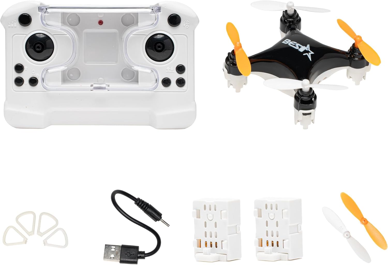 Drone Mini Remote Control Aircraft New Children's Toy Micro Aircraft Fixed Height Quadcopter Electronic Gadget (Dual Battery Version-Black)