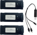 3.7V 1800mAh Rechargable Battery ONLY for E88 E88PRO E525 P5 PRO P15 P15PRO LS-S1S V88 Drone Replacement Batteries Quadcopter with USB Charging Cable (Black)