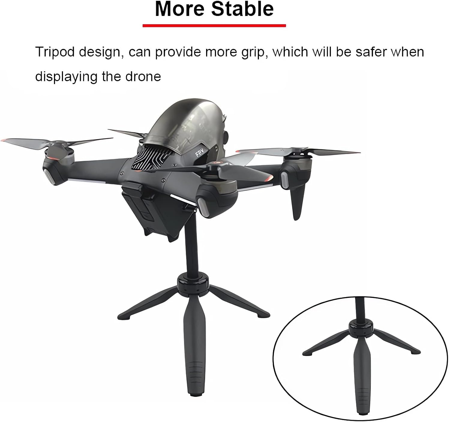 Display Stand for DJI FPV Combo Small Tripod Bracket Adjustable Holder Tool-Less Installation DJI FPV Accessories
