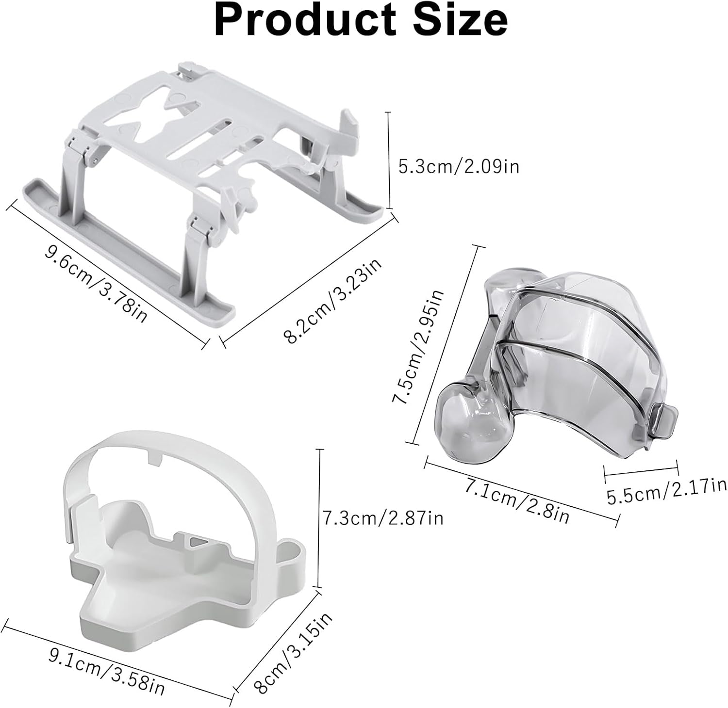 Mini 4 Pro Accessories Bundle: with Propellers Blades Guard Landing Gear Gimbal Protector Leg Extensions Props Holder Strap Lens Cover for DJI Mini 4 Pro Drone Accessories Set