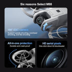 Drone with HD Camera for Adult Beginners, Brushless Motor, One Key Take Off/Land, Optical Flow Positioning, Gesture Photo Video RC Quadcopter with 2 Battery Drones Gift for Adults, Beginners