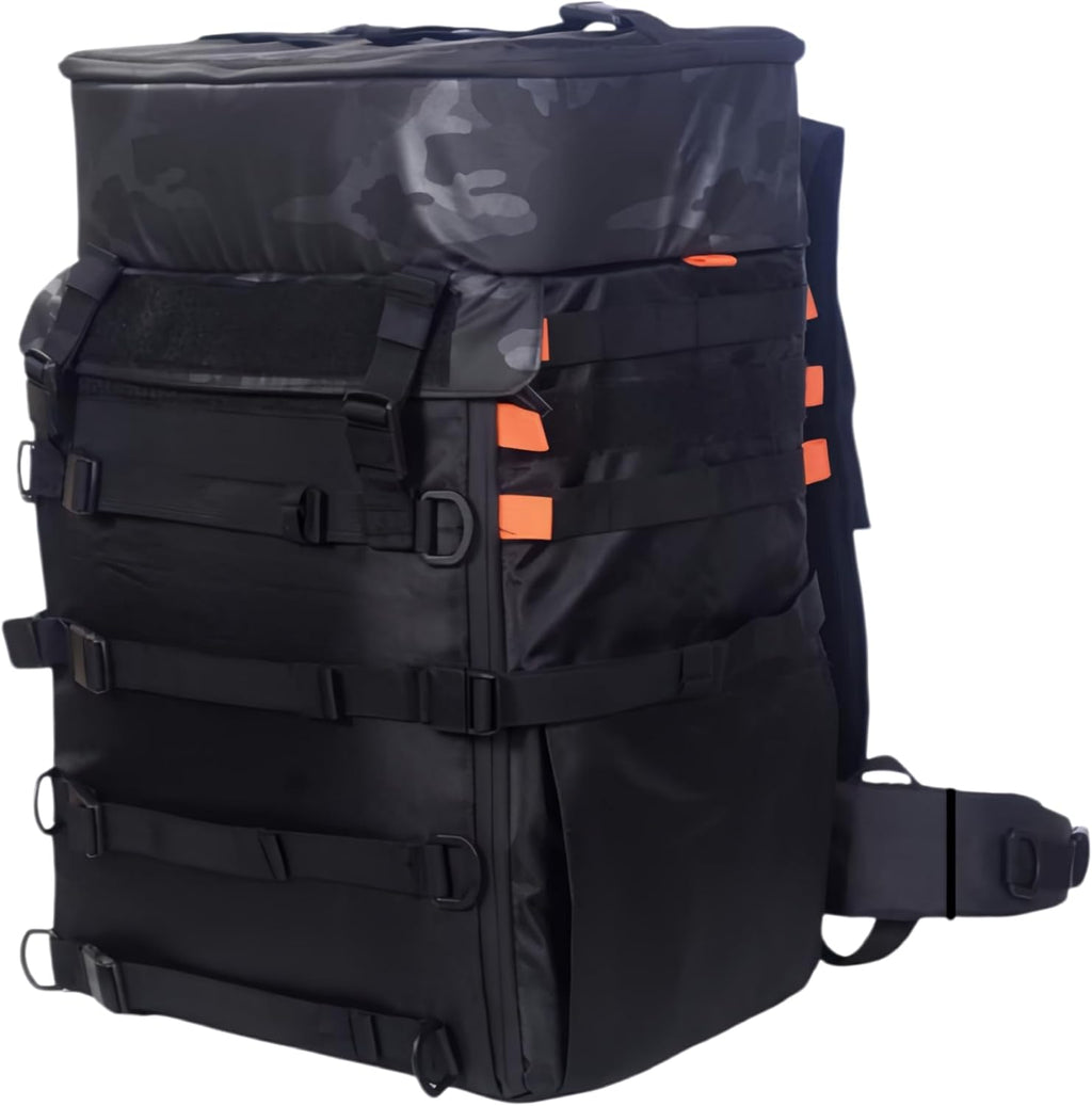 Gardennet FPV Drone Backpack -50L Professional Black Drone Shoulder Bag Case With 20 Inch Drone Landing Pad, Large Waterproof Travel Camera Bag for DJI FPV/Mavic/Air, Controller Combo and Accessories