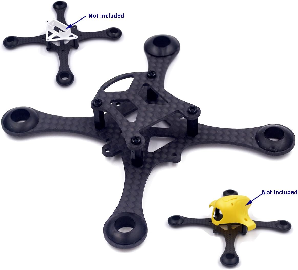 Usmile? Super Lightweight 100mm Micro Brushed Carbon Fiber Quadcopter Frame for Mini Micro FPV Racing Support for 820 8.5 * 20mm Motor