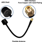 2PCS 5.8GHz Long Range FPV Antenna, 2.5db High Gain RHCP SMA Male Antenna Compatible with FPV RC Drone & Transmitter (2PCS-UP155R)