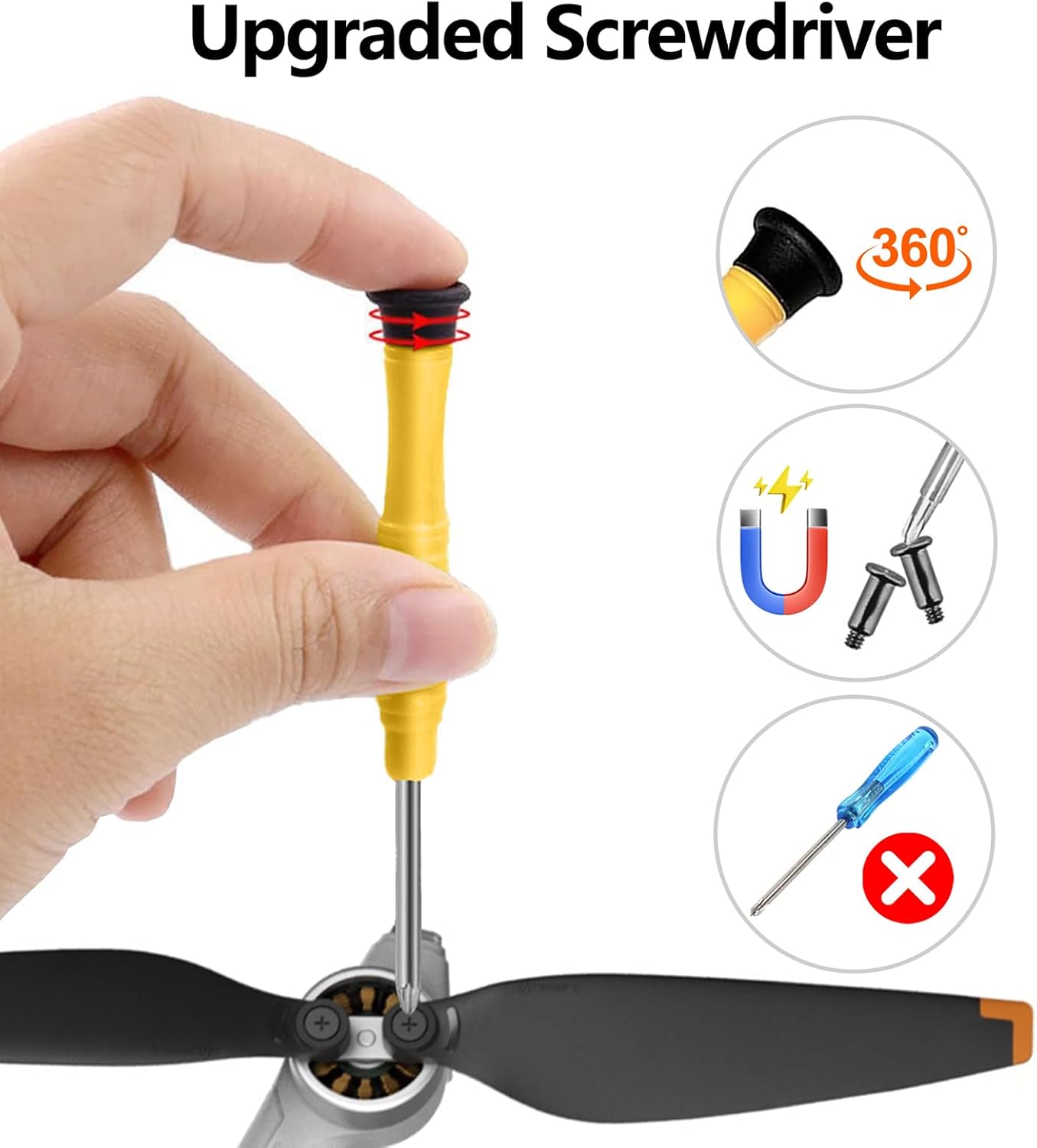 32 Pcs Propellers for DJI Mini 4 Pro & Mini 3 Pro, Replacement Low-Noise and Quick-Release Blades Props Wings Compatible with DJI Mini 4 Pro & Mini 3 Pro Drone Accessories - NOT for Mini 3
