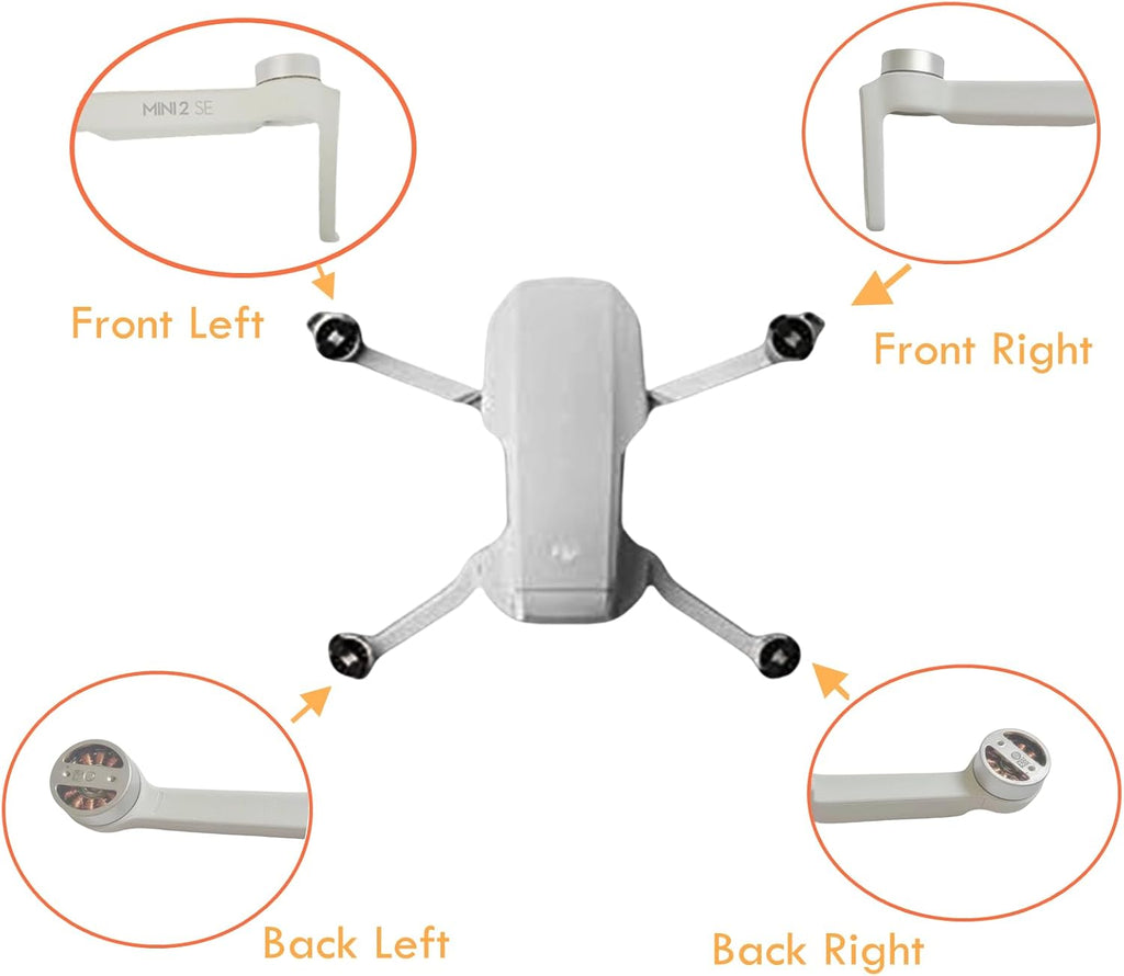 Mavic Mini 2 SE Spare Parts Drone Motor Arm Assembly Replacements for DJI Mini 2 SE Rear Left