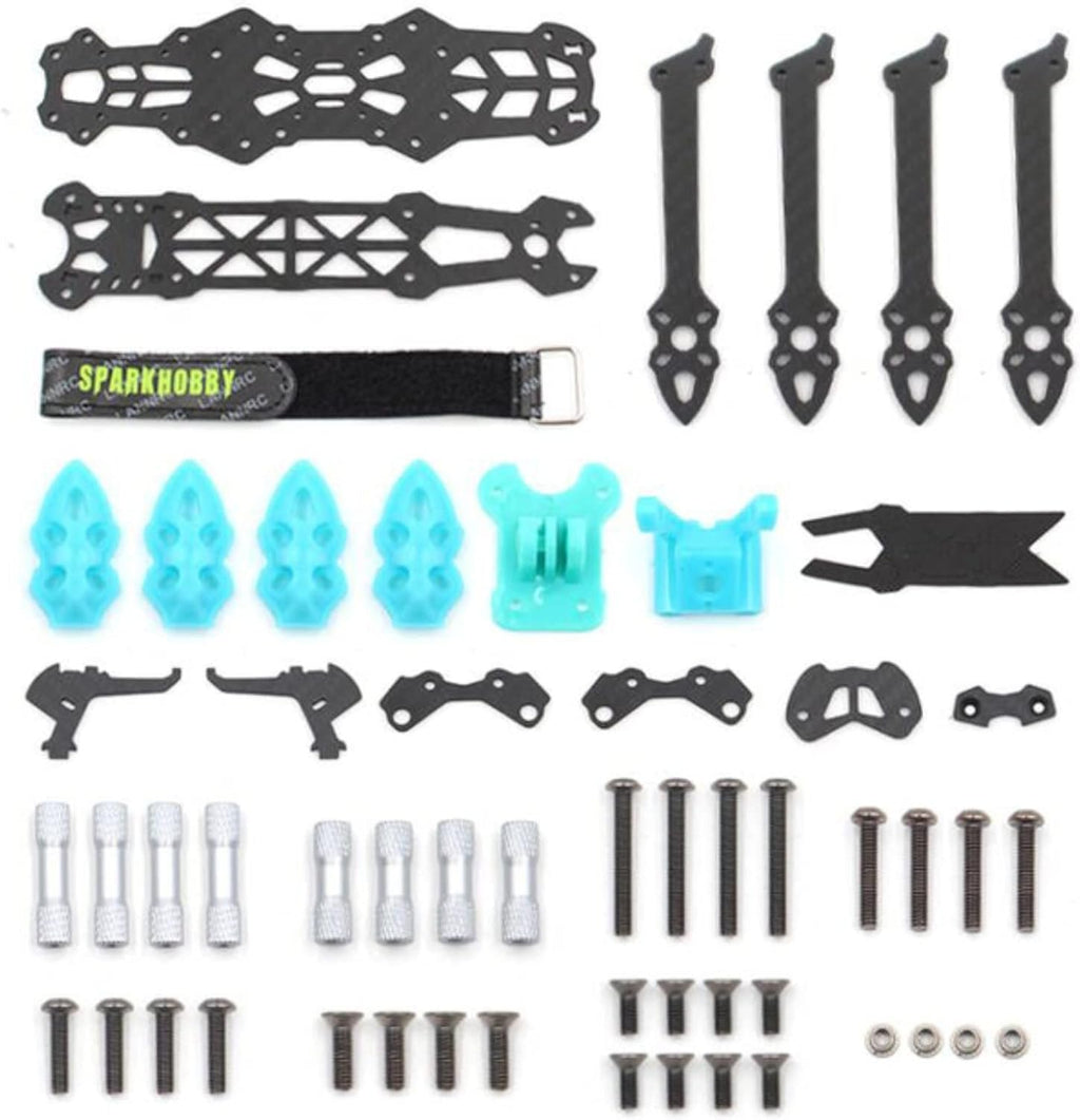 HUIOP Frame, Mark4 5inch FPV Carbon Fiber Frame 225mm Wheelbase 5mm arm Freestyle Long Range Frame for Quadcopter Racing Drone
