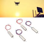 DC Coreless Motor, 4pcs 720 Brushed Coreless Motors 7x20mm Mini DC Motors for RC Drones and Quadcopters, Lightweight and Compact, Long Lasting