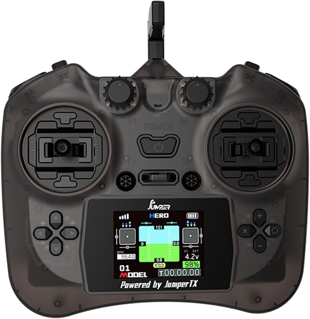 SPEEDY BEE Jumper Smart ELRS 2.4G RC Transmitter with 2-Inch HD Color IPS Screen, Hall Sensor Gimbals, 8km Control Range, USB-C Fast Charging & Simulator for RC FPV Drone