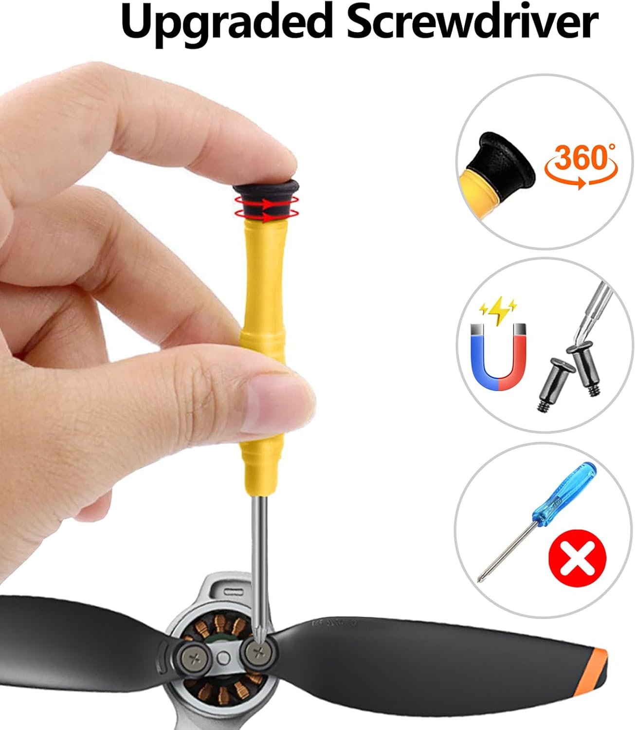 32 Pcs - Propellers Blades for DJI Mini 4K, Mini 2, Mini 2 SE & Mini SE, Replacement Low-Noise and Quick-Release Props Wings Compatible with DJI Mini 4K, Mini 2, Mini 2 SE & Mini SE, Drone Accessories