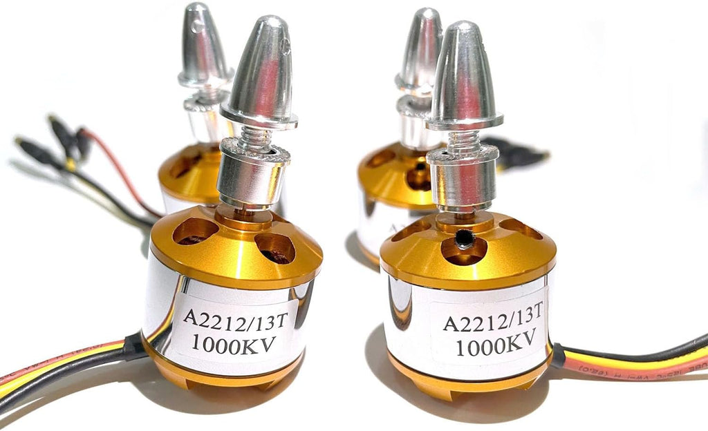 A2212 1000KV Brushless Motors 13T High Power Brushless Outrunner Motor for RC Aircraft Multi-Copter Quadcopter Drone(4PCS)