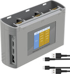 LCD Two-Way Battery Charger Hub for DJI Mini 4K,2,2 SE Drone,Charging Three Batteries in Sequence Charge Accessories