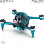 WRAPGRADE Skin Compatible with DJI FPV | Accent Color (Caribbean Blue)