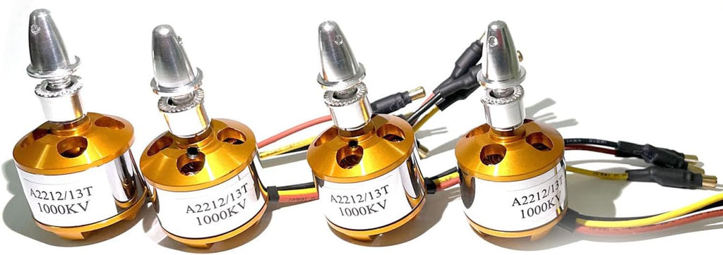 A2212 1000KV Brushless Motors 13T High Power Brushless Outrunner Motor for RC Aircraft Multi-Copter Quadcopter Drone(4PCS)