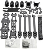 HXBER Mark4 8inch 375mm with 5mm Arm Quadcopter Frame 3K Carbon Fiber 8'' FPV Freestyle Racing Drone with Print Parts for DIY FPV, Black