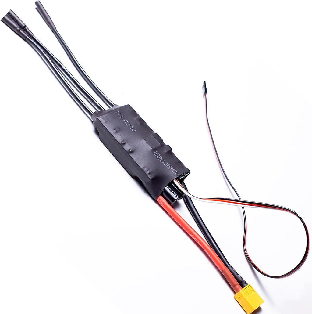 80A ESC 2-6S LiPo Brushless Electronic Speed Controller with BEC XT60 & 4.0mm Plug for RC Airplane Drone Model