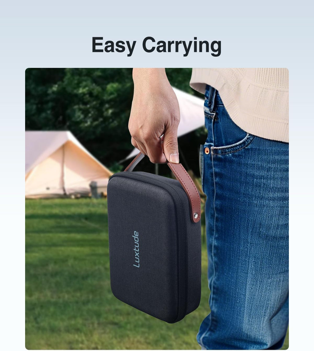 Luxtude Hard EVA Case with Foam, Hard Sided EVA Shockproof Camera Organizer Case, Travel Carrying Cases for Drones, Digital Products, Electronic Instruments, etc.