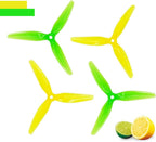 16pcs Fpv Drone Props Propeller: HQProp Ethix S4 Prop Lemon Lime 5x3.7x3 Tri-Blade 5 Inch Props for 4S 6S FPV Freestyle Racing,8xCW 8xCCW